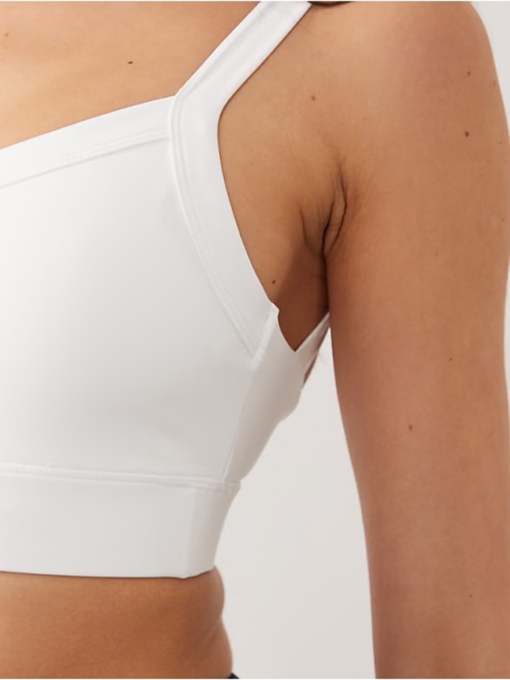 Yogalicious White Seamless Tank Crop